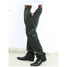 903 Wrinkle-Free 100% Cotton Trousers for Men Dark Green